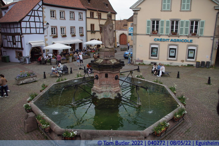Photo ID: 040272, Fountain from the chapel, Eguisheim, France