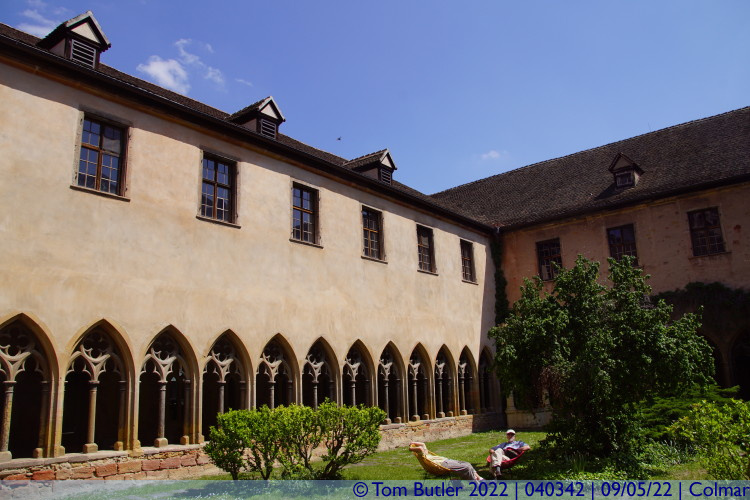 Photo ID: 040342, View across the cloister, Colmar, France