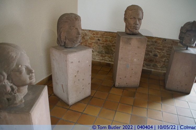 Photo ID: 040404, Heads that survived the Nazis, Colmar, France