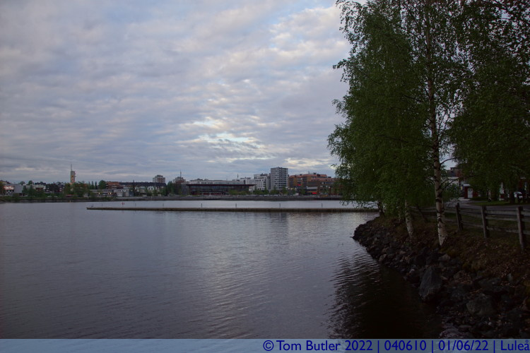 Photo ID: 040610, Looking back into Bryggan, Lule, Sweden