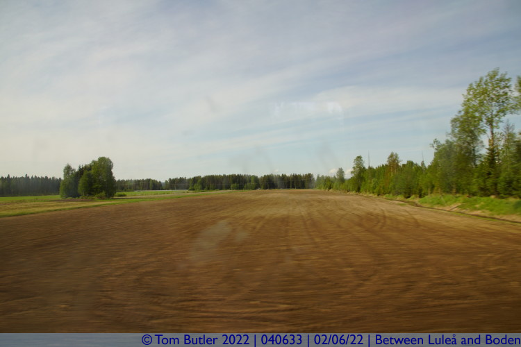 Photo ID: 040633, Ploughed fields, Between Lule and Boden, Sweden