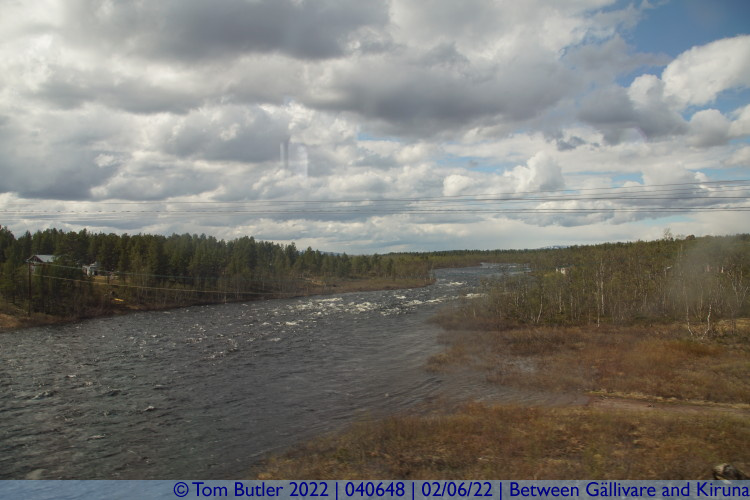 Photo ID: 040648, Fast flowing river, Between Gllivare and Kiruna, Sweden