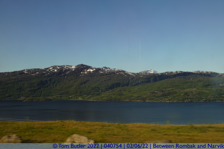 Photo ID: 040754, View across the fjord, Between Rombak and Narvik, Norway