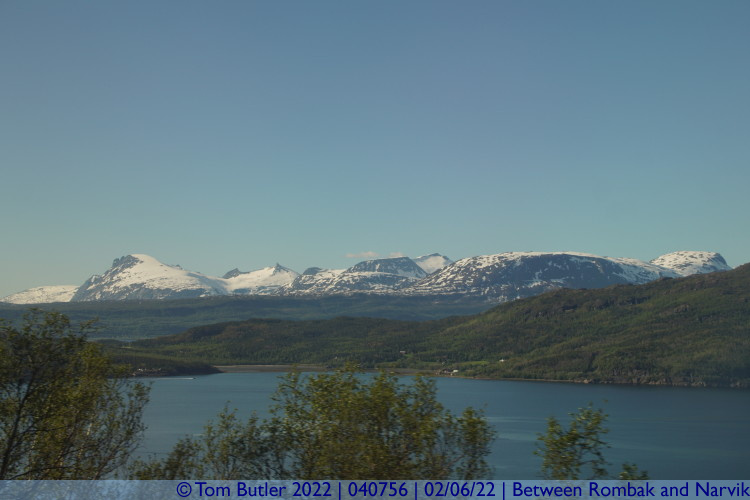 Photo ID: 040756, Peaks in the distance, Between Rombak and Narvik, Norway