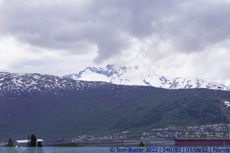 Photo ID: 040782, Peaks in the distance, Narvik, Norway