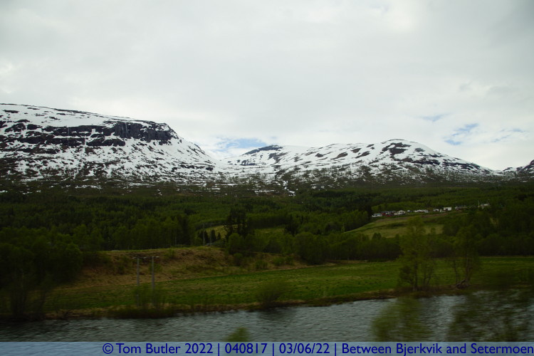 Photo ID: 040817, Hills and river, Between Bjerkvik and Setermoen, Norway