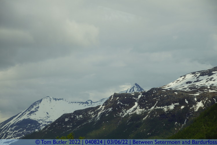 Photo ID: 040824, Peaks behind town, Setermoen, Norway