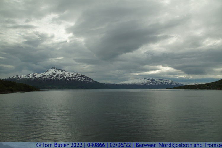 Photo ID: 040866, View across the Fjord, Between Nordkjosbotn and Troms, Norway