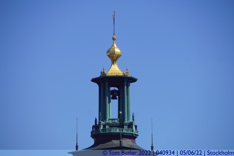 Photo ID: 040934, Top of the tower of the city hall, Stockholm, Sweden