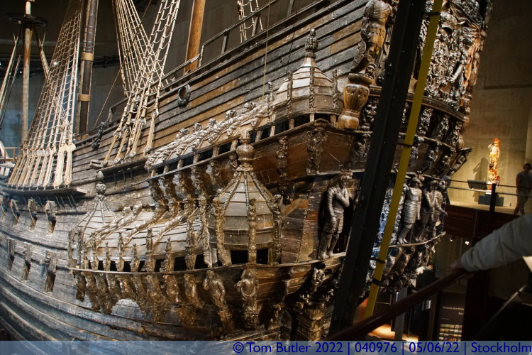 Photo ID: 040976, Stern of the Vasa, Stockholm, Sweden