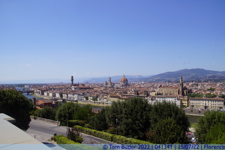 Photo ID: 041341, Looking over Florence from the Piazzale Michelangelo, Florence, Italy