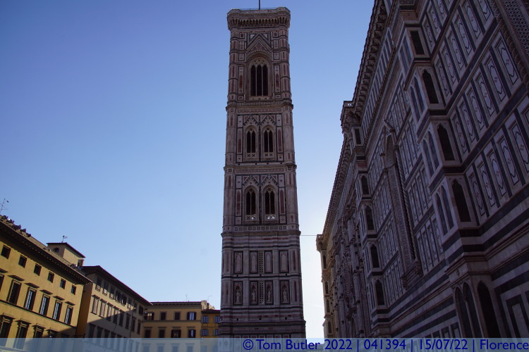 Photo ID: 041394, Bell tower and Cathedral, Florence, Italy