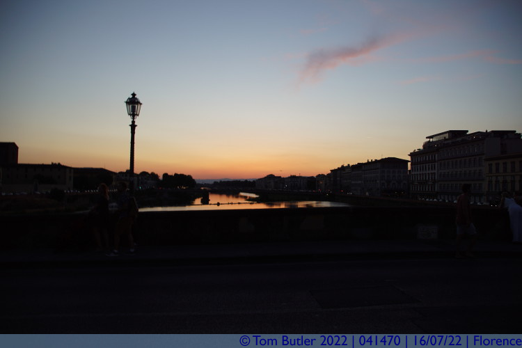 Photo ID: 041470, The Arno at Sunset, Florence, Italy