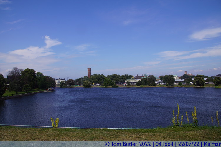 Photo ID: 041664, View across the medieval harbour, Kalmar, Sweden