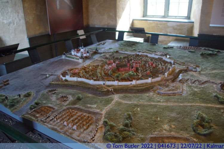 Photo ID: 041673, Model of Kalmar complete with fortifications, Kalmar, Sweden