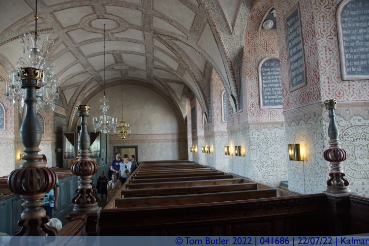 Photo ID: 041686, View down the chapel, Kalmar, Sweden
