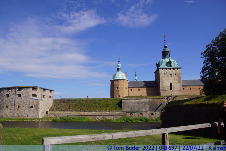 Photo ID: 041697, Castle from above the dry moat, Kalmar, Sweden
