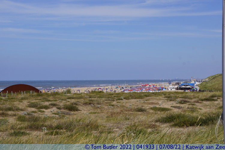 Photo ID: 041933, Beach from the dunes, Katwijk aan Zee, Netherlands