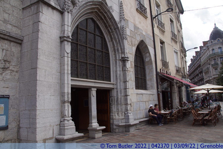 Photo ID: 042370, Entrance to the Cathedral, Grenoble, France