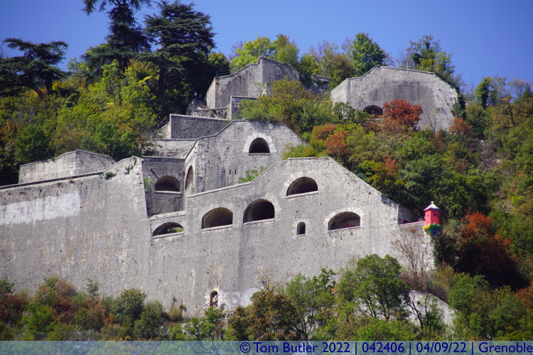 Photo ID: 042406, Fortifications up the hill, Grenoble, France