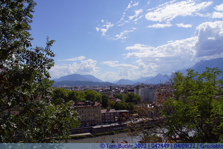 Photo ID: 042449, The Vercors Massif behind the city, Grenoble, France