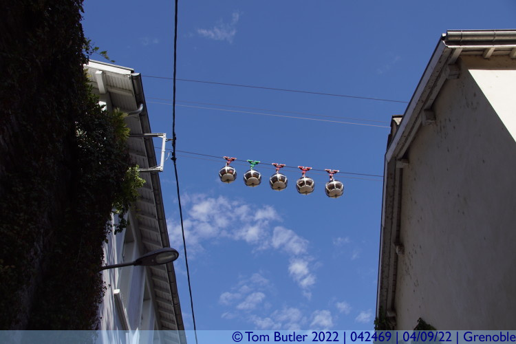 Photo ID: 042469, Cable car overhead, Grenoble, France