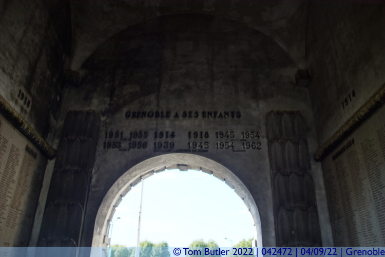 Photo ID: 042472, Inside the Porte de France memorial, Grenoble, France