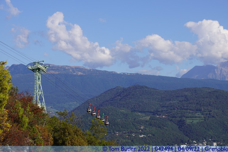 Photo ID: 042494, Cable car descending, Grenoble, France