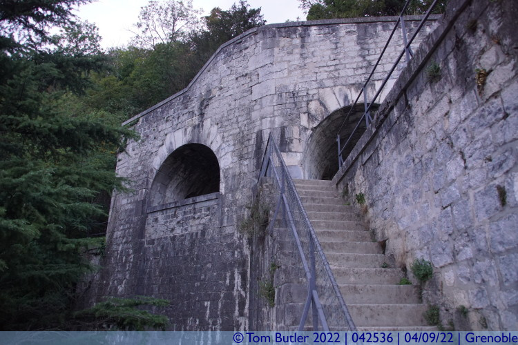 Photo ID: 042536, Bottom of the fortifications, Grenoble, France