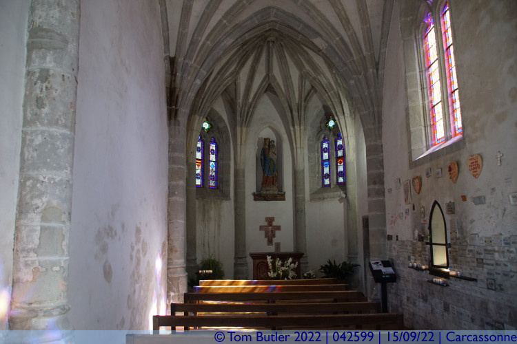 Photo ID: 042599, Inside the Chapelle Notre-Dame-de-Sant, Carcassonne, France