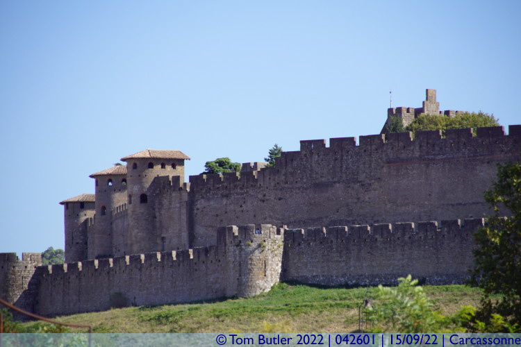 Photo ID: 042601, La Cit from the Pont Vieux, Carcassonne, France