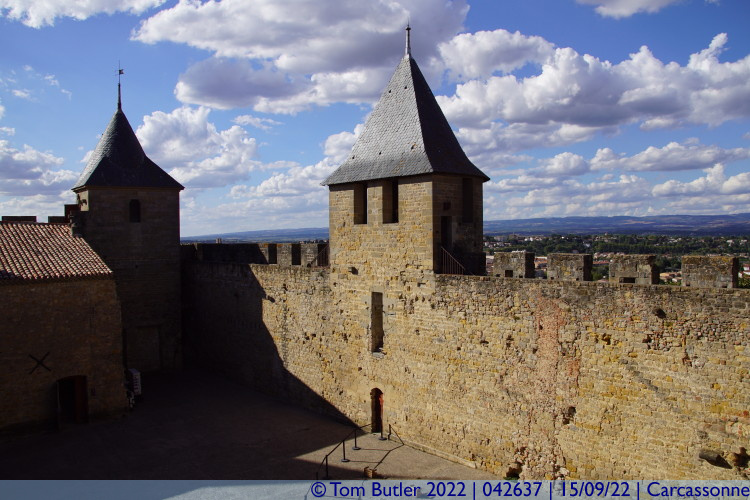 Photo ID: 042637, Tour du Degr and castle walls, Carcassonne, France