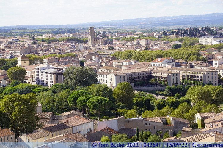 Photo ID: 042641, glise Saint-Vincent from the Chteau, Carcassonne, France