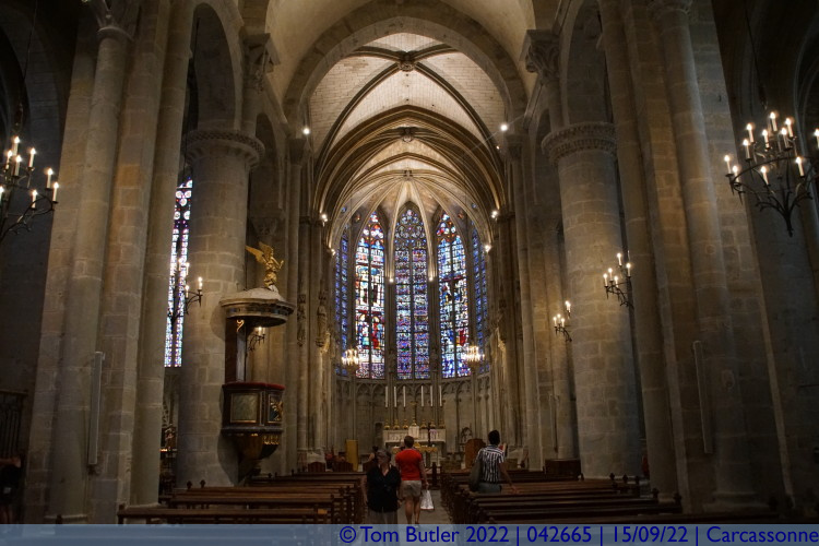 Photo ID: 042665, Inside the Basilica, Carcassonne, France