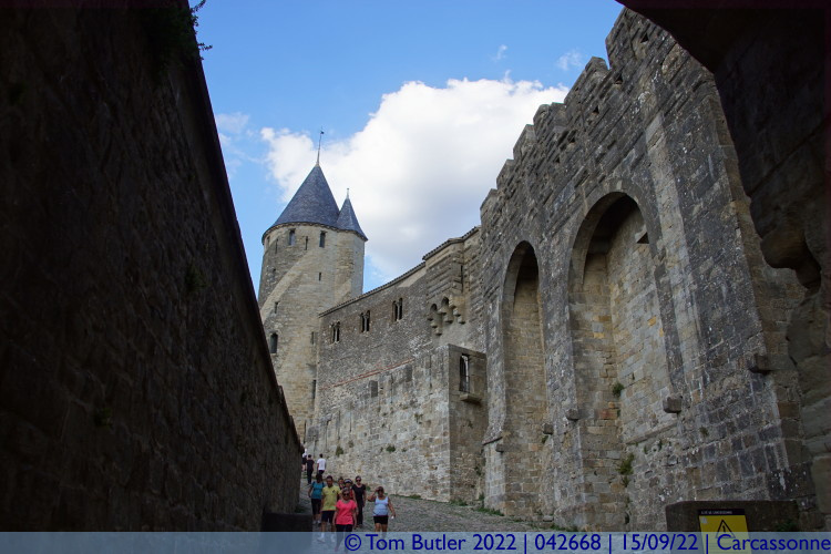 Photo ID: 042668, Leaving through the Porte d'Aude , Carcassonne, France