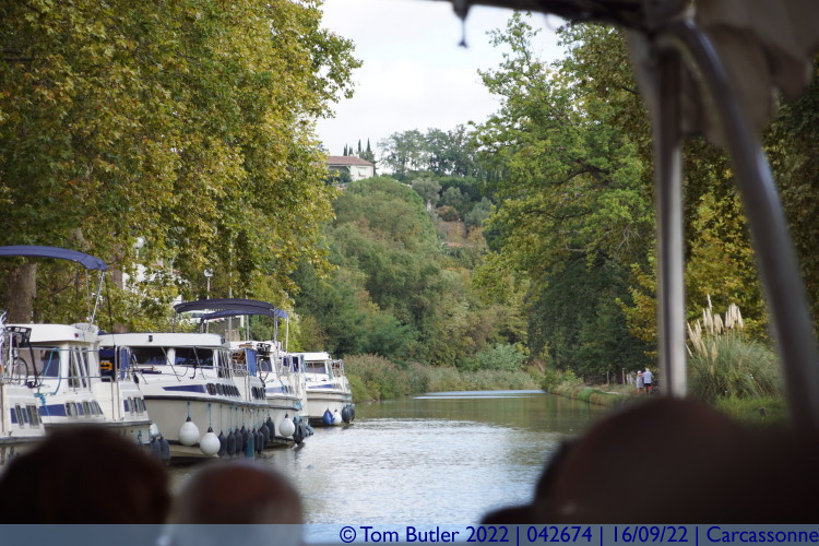 Photo ID: 042674, Looking down the Canal du Midi, Carcassonne, France