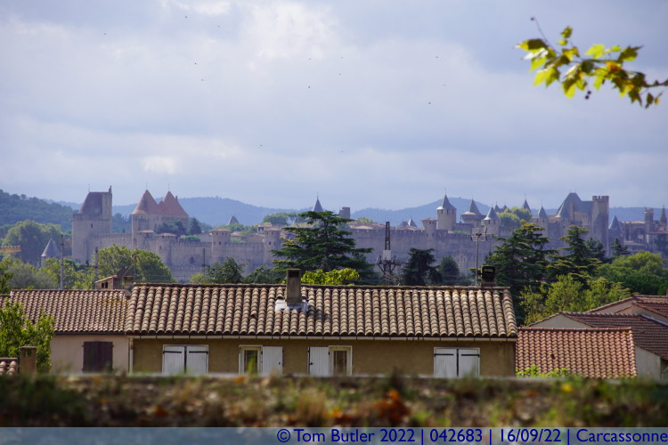Photo ID: 042683, Walls of La Cit, Carcassonne, France