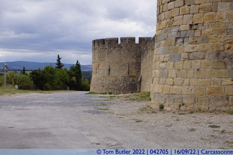 Photo ID: 042705, Outer fortifications, Carcassonne, France