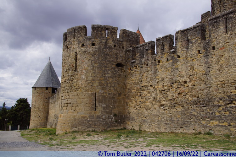 Photo ID: 042706, Towards the Tour du Grand Brulas, Carcassonne, France