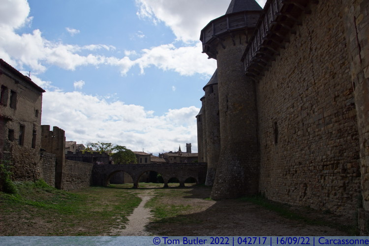 Photo ID: 042717, In the castle moat, Carcassonne, France