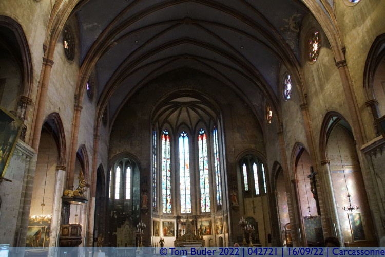 Photo ID: 042721, Inside St Vincent Church, Carcassonne, France