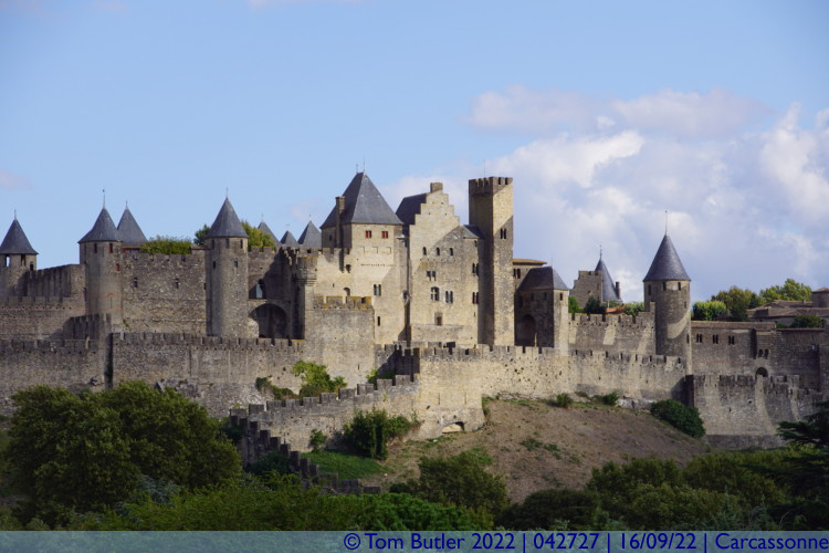 Photo ID: 042727, Chteau Comtal and the Ramparts, Carcassonne, France