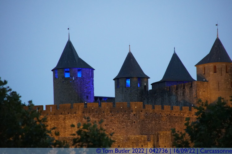 Photo ID: 042736, The Illuminations starting up, Carcassonne, France