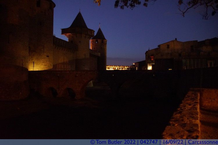 Photo ID: 042747, Night by the Chteau, Carcassonne, France