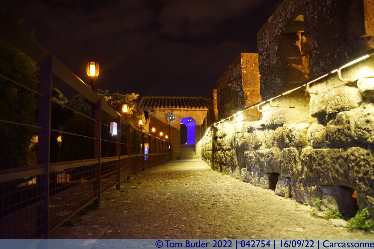 Photo ID: 042754, Night on the Ramparts, Carcassonne, France
