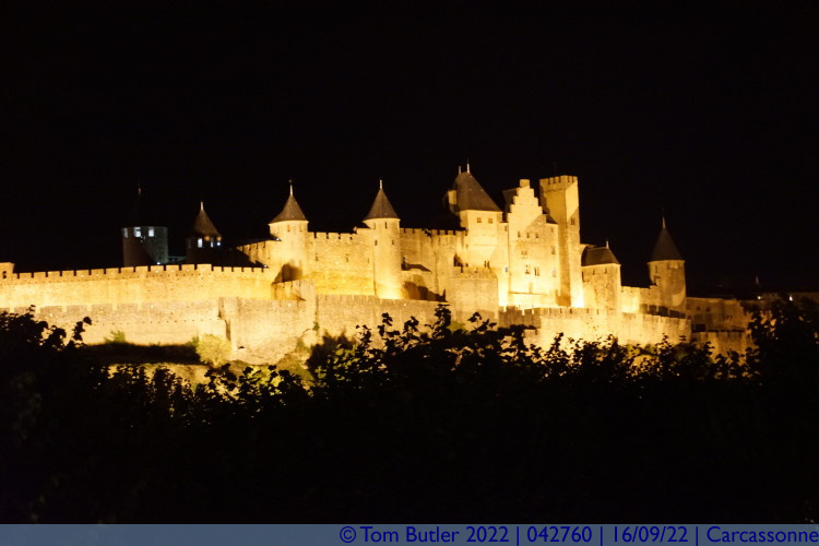 Photo ID: 042760, La Cit at night, Carcassonne, France