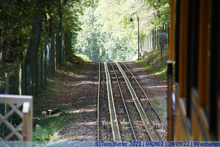 Photo ID: 042802, Looking back down the line, Wiesbaden, Germany