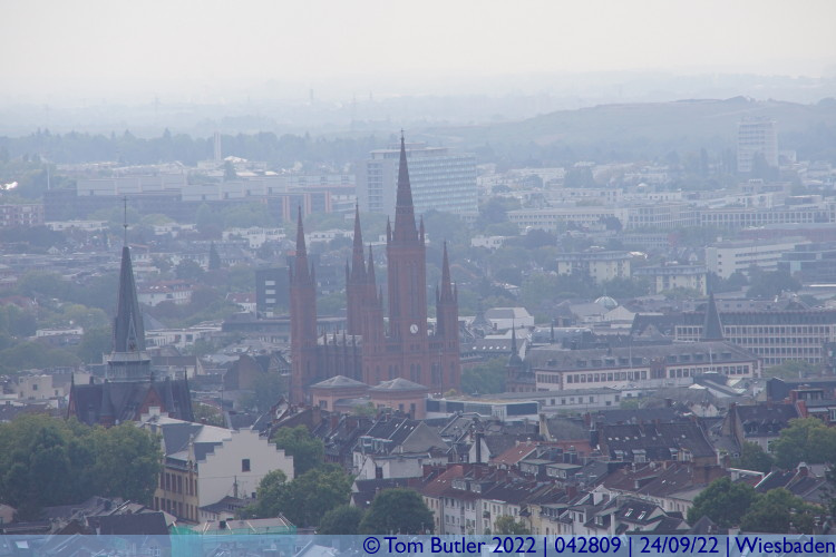 Photo ID: 042809, Marktkirche from the Lwenterrasse, Wiesbaden, Germany
