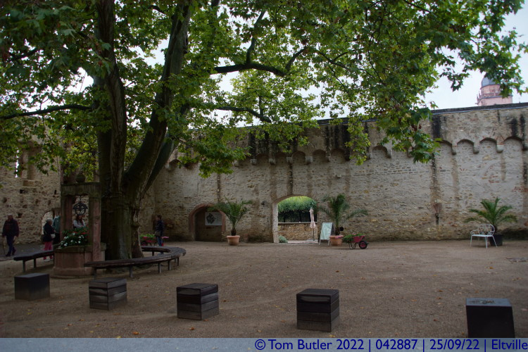 Photo ID: 042887, In the castle courtyard, Eltville, Germany