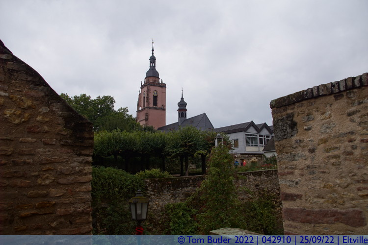 Photo ID: 042910, Church from the castle gardens, Eltville, Germany